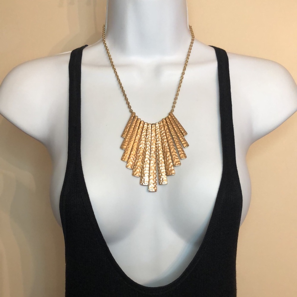 Bundle 2 Modernist Statement Style Chain Necklace… - image 6